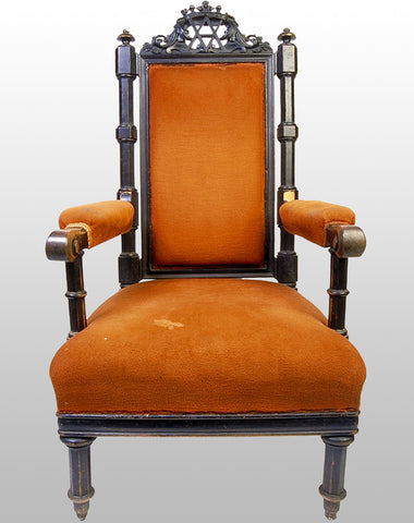 Wooden Orange Chair