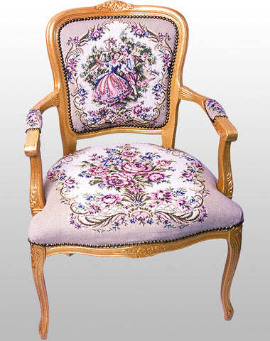 Purple Vintage Arm Chair
